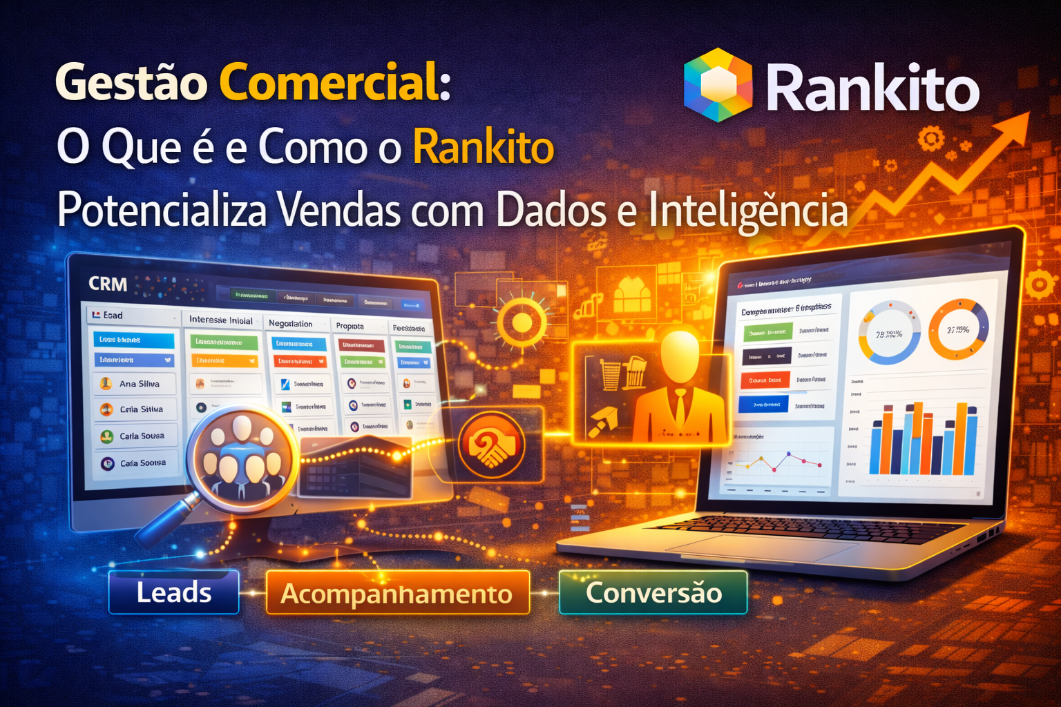 Gestão Comercial: O Que é e Como o Rankito Potencializa Vendas com Dados e Inteligência