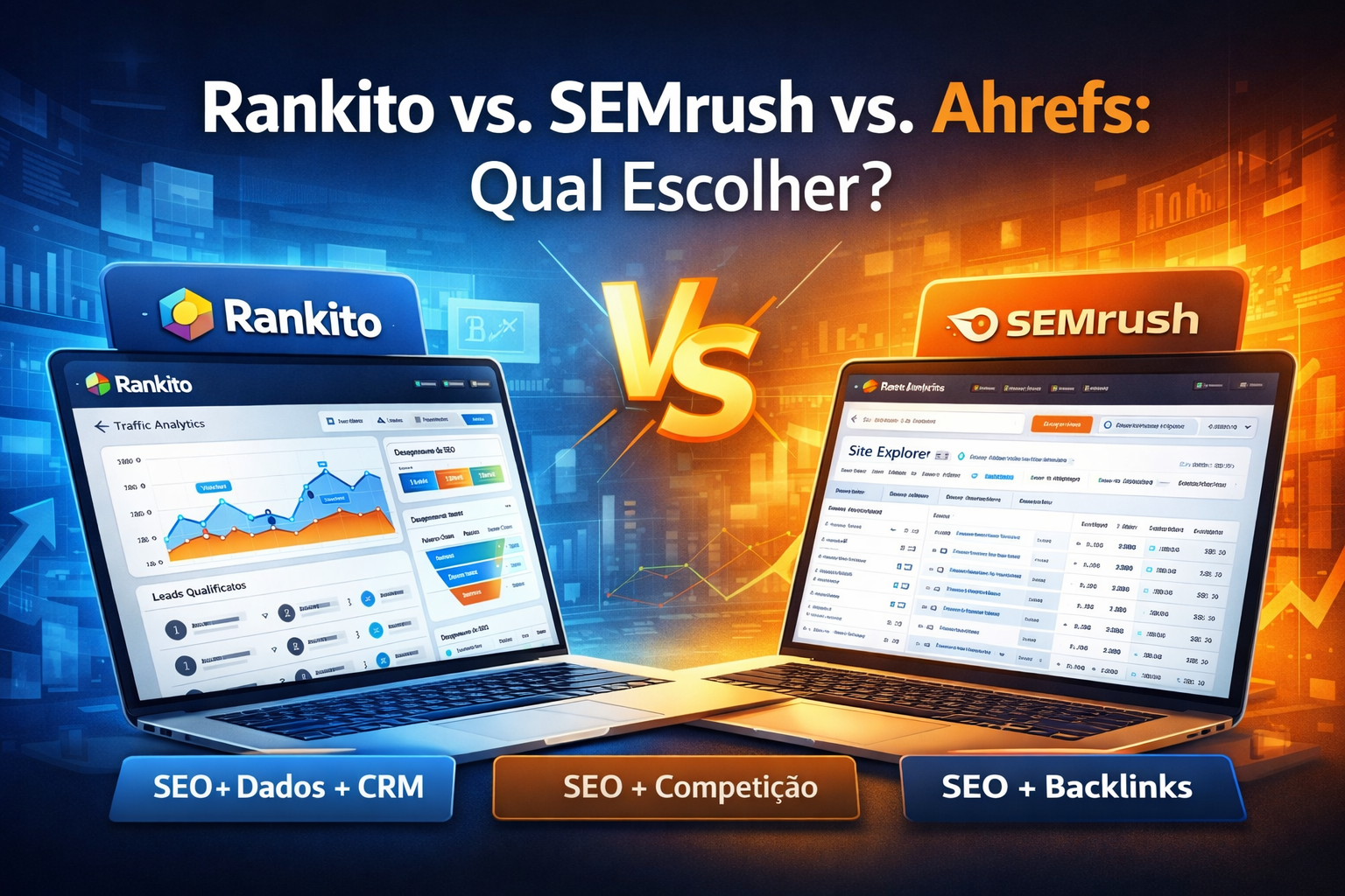 Rankito vs. SEMrush vs. Ahrefs: Qual escolher?